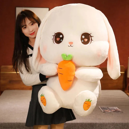 Kawaii Rabbit Plush Toy 80cm Big Size Stuffed Animal Bunny Rabbit Soft Doll Pillow Kids Toys Birthday Christmas Gift for Girl ShopOnlyDeal