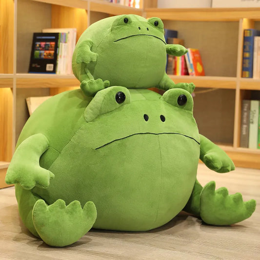 Kawaii Ricky Rain Green Frog Plush Toy Super Soft Stuffed Animal Lovely Frog Doll Baby Toys Plushie Gift Toy for Kids Girls ShopOnlyDeal