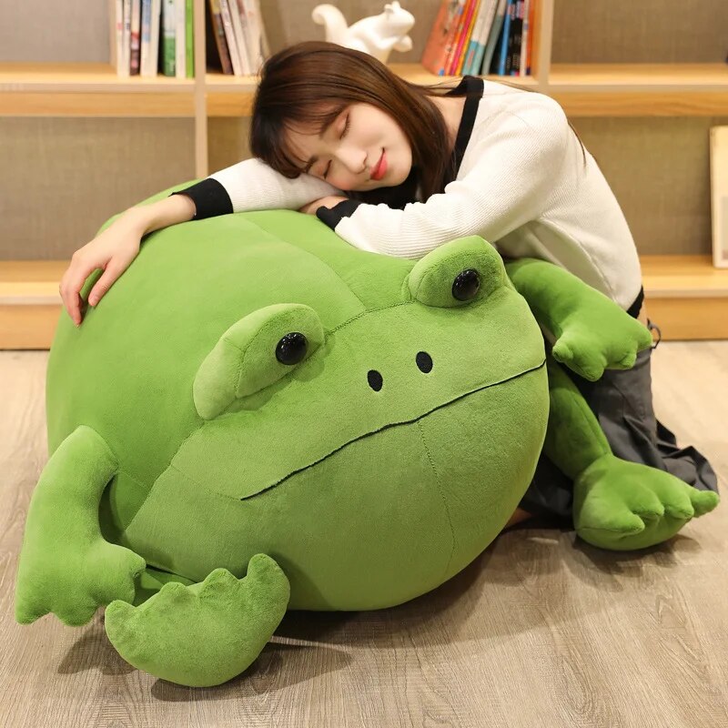 Kawaii Ricky Rain Green Frog Plush Toy Super Soft Stuffed Animal Lovely Frog Doll Baby Toys Plushie Gift Toy for Kids Girls ShopOnlyDeal