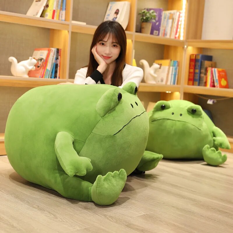 Kawaii Ricky Rain Green Frog Plush Toy Super Soft Stuffed Animal Lovely Frog Doll Baby Toys Plushie Gift Toy for Kids Girls ShopOnlyDeal