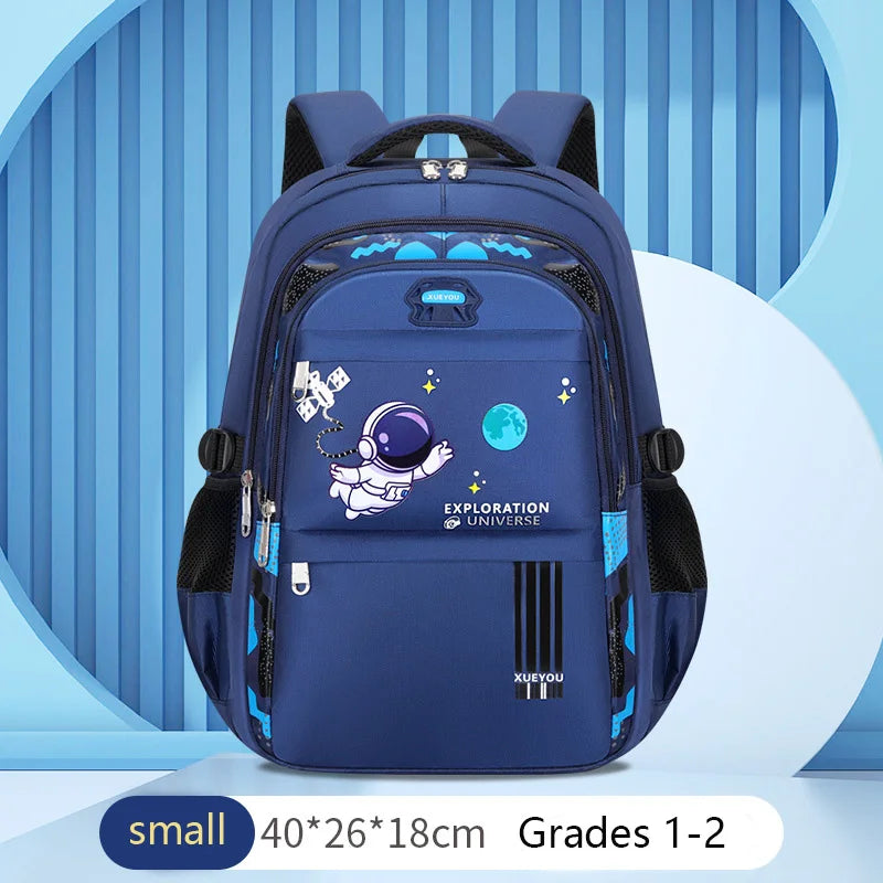 Astronaut-Themed Kids School Backpack: Fuel Their Imagination for Learning - Kids Backpack Children School Bags for Boys Astronaut School Backpack Waterproof Primary Book Bag Mochila Infantil ShopOnlyDeal