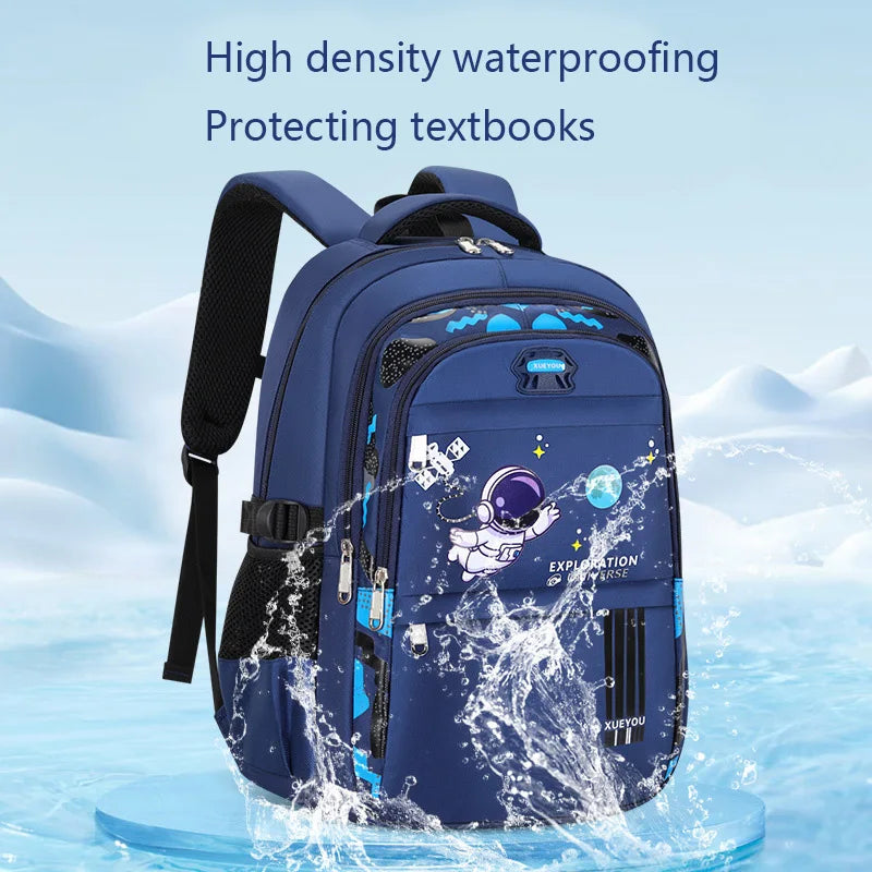 Astronaut-Themed Kids School Backpack: Fuel Their Imagination for Learning - Kids Backpack Children School Bags for Boys Astronaut School Backpack Waterproof Primary Book Bag Mochila Infantil ShopOnlyDeal