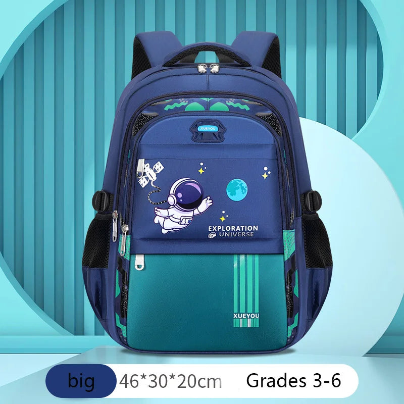 Astronaut-Themed Kids School Backpack: Fuel Their Imagination for Learning - Kids Backpack Children School Bags for Boys Astronaut School Backpack Waterproof Primary Book Bag Mochila Infantil ShopOnlyDeal