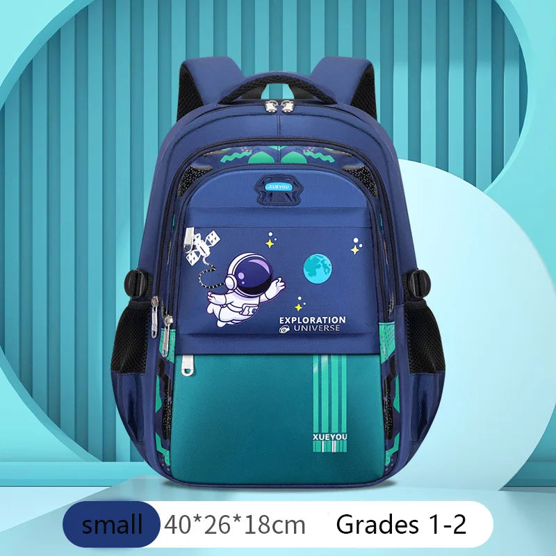 Astronaut-Themed Kids School Backpack: Fuel Their Imagination for Learning - Kids Backpack Children School Bags for Boys Astronaut School Backpack Waterproof Primary Book Bag Mochila Infantil ShopOnlyDeal