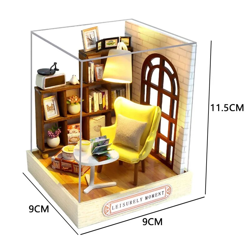 Wooden Miniature Dollhouses Kit Gift Toys Kids Roombox Doll House Furniture Box Theatre Toy For Children Birthday ShopOnlyDeal