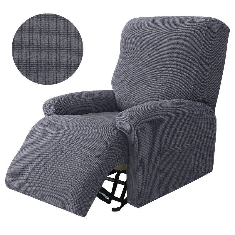 Lazy Boy Sofa Covers Knitted Recliner Elastic Sofa Protector Relax Armchair Cover Lounge Home Pets Anti-Scratch 1/2/3/4 seater Lucky 7 Store