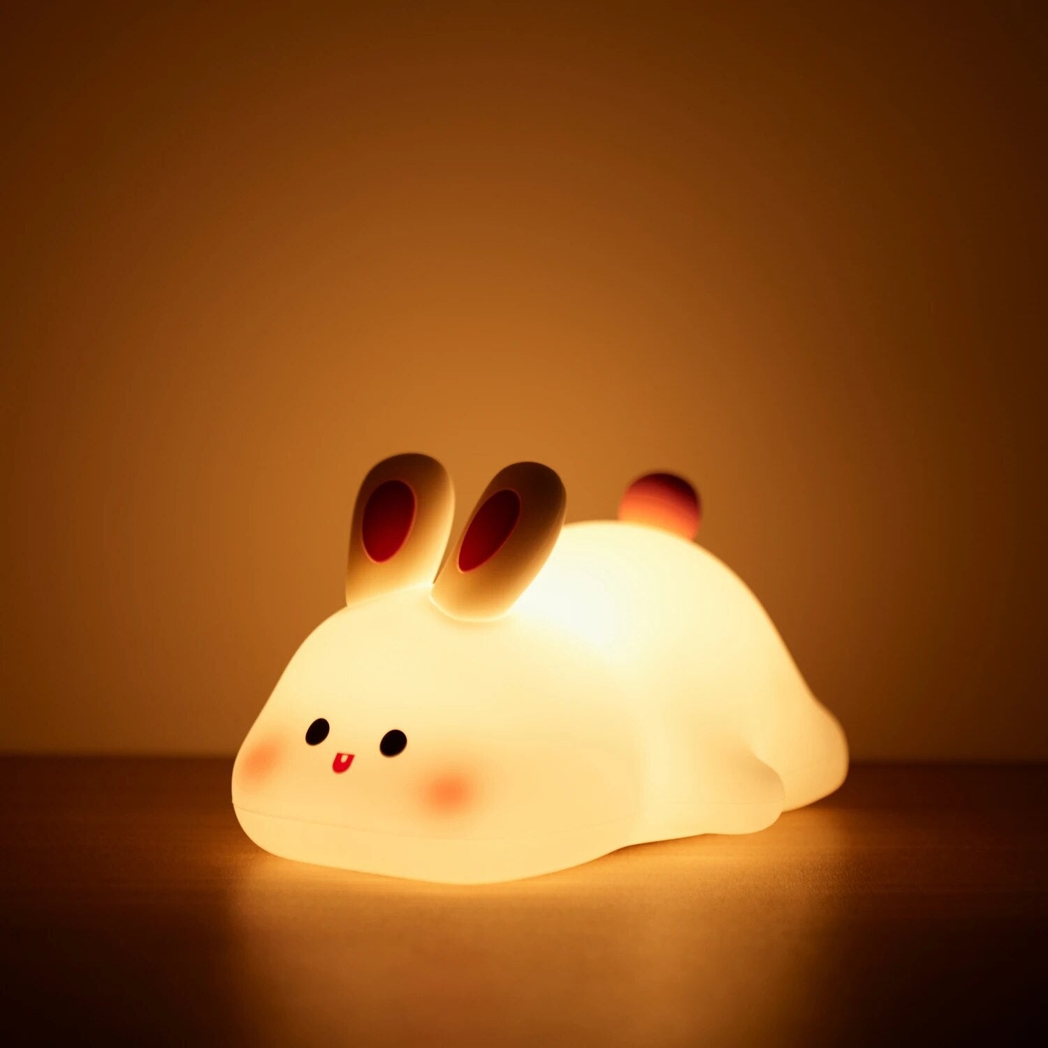 LED Cute Sheep Night Light USB Silicone Night Lamp Rechargeable Touch Sensor Nightlight Panda Rabbit Lamp for Kids Bedroom Decor ShopOnlyDeal