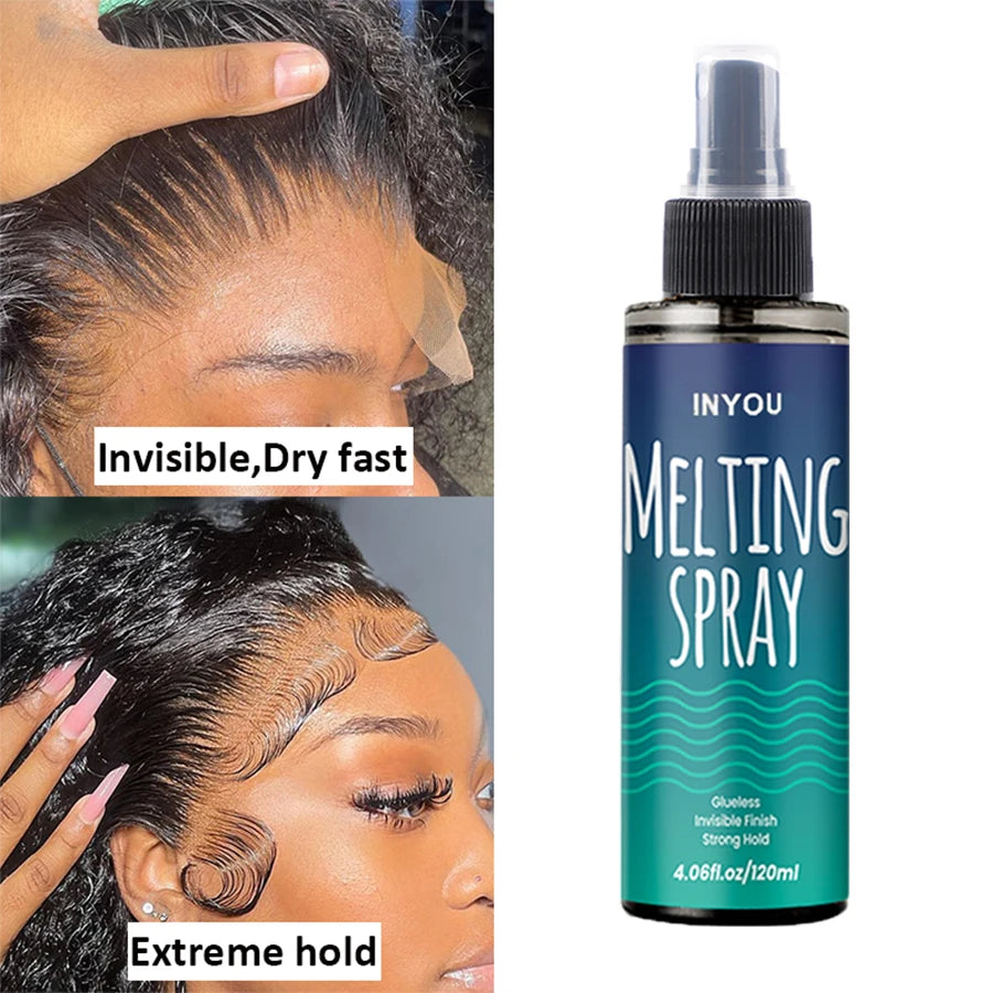 Achieve Seamless Wig Application with Lace Melting Spray - Strong Hold for Natural-Looking Results ShopOnlyDeal