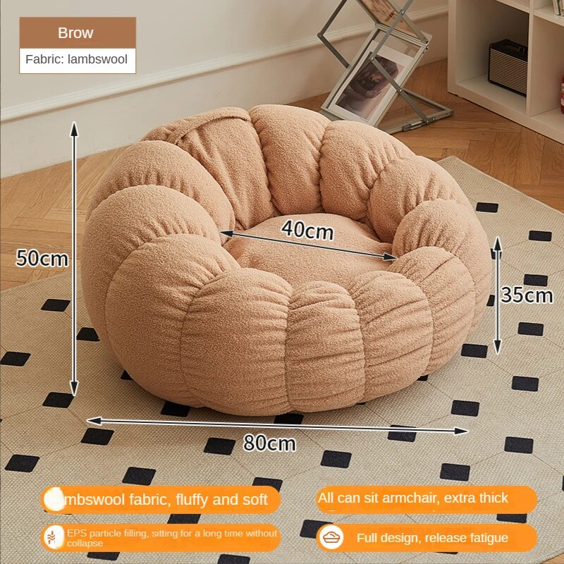 Lazy Sofa Chair balcony Leisure bean bag chair sleep Sofa couches for living with Stool Bedroom Furniture floor Sofa chair ShopOnlyDeal