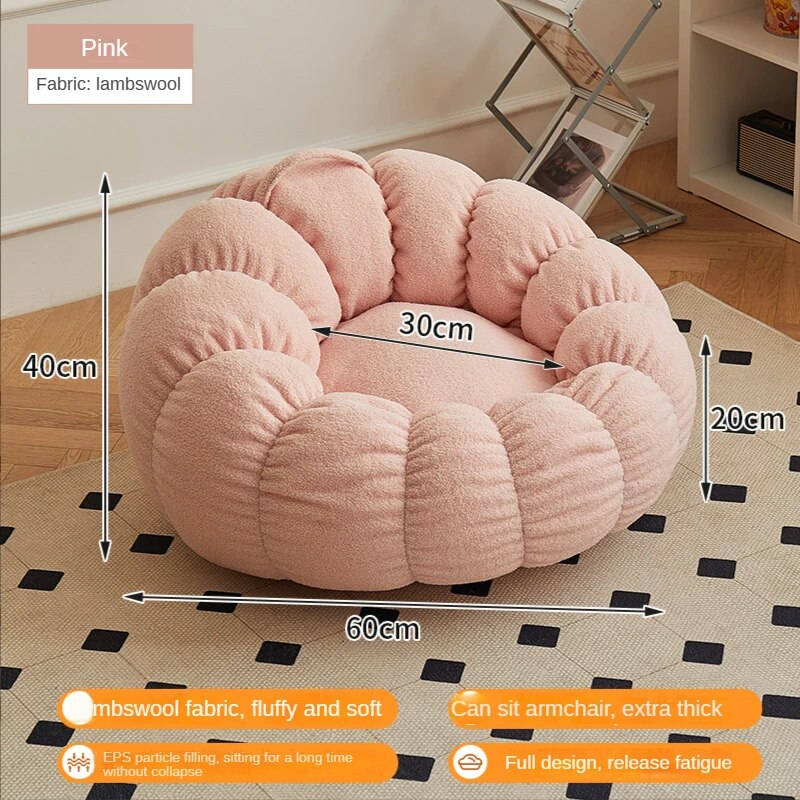 Lazy Sofa Chair balcony Leisure bean bag chair sleep Sofa couches for living with Stool Bedroom Furniture floor Sofa chair ShopOnlyDeal