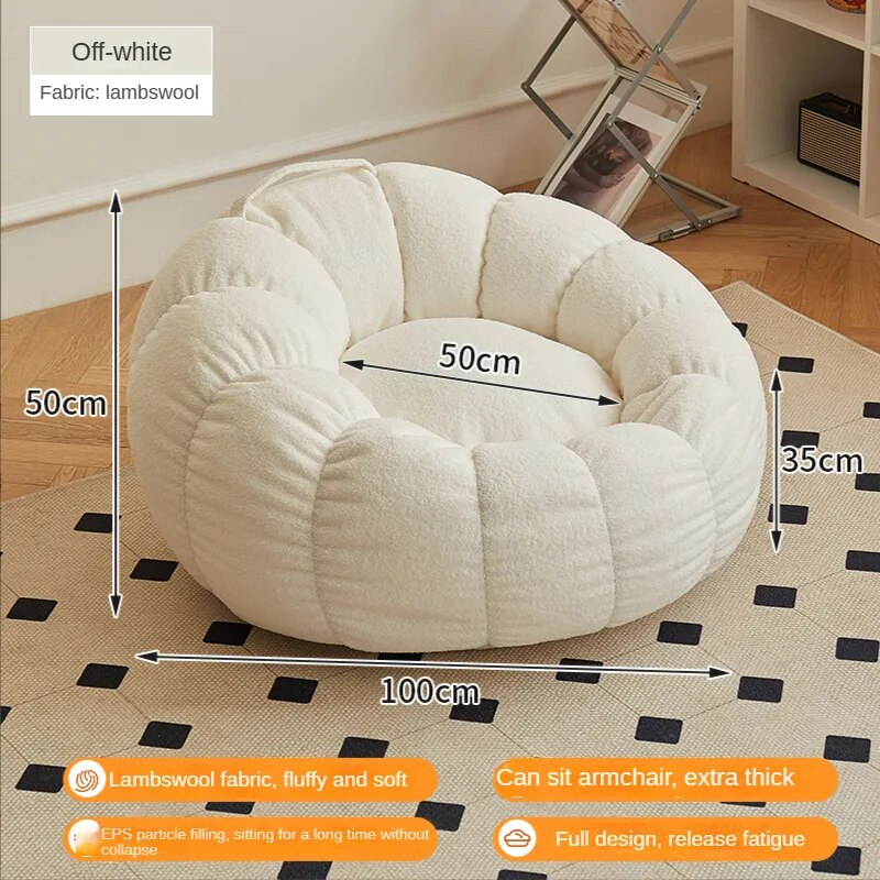 Lazy Sofa Chair balcony Leisure bean bag chair sleep Sofa couches for living with Stool Bedroom Furniture floor Sofa chair ShopOnlyDeal