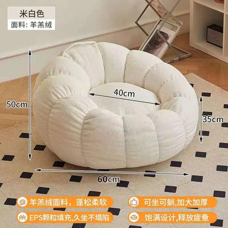 Lazy Sofa Chair balcony Leisure bean bag chair sleep Sofa couches for living with Stool Bedroom Furniture floor Sofa chair ShopOnlyDeal