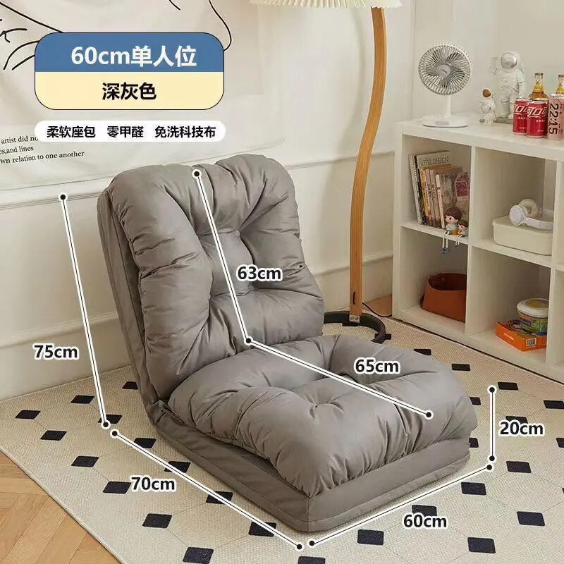 Lazy Sofa Removable and Washable Multifunctional Sofa Bed Single Bedroom Tatami Chair Balcony Folding Small Sofa E-life Museum Store