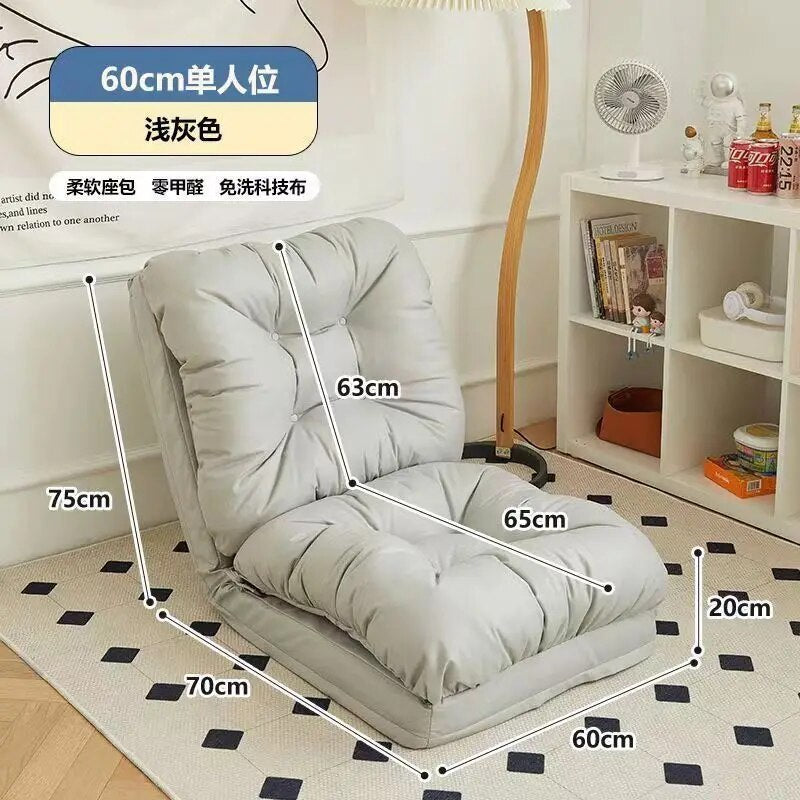 Lazy Sofa Removable and Washable Multifunctional Sofa Bed Single Bedroom Tatami Chair Balcony Folding Small Sofa E-life Museum Store