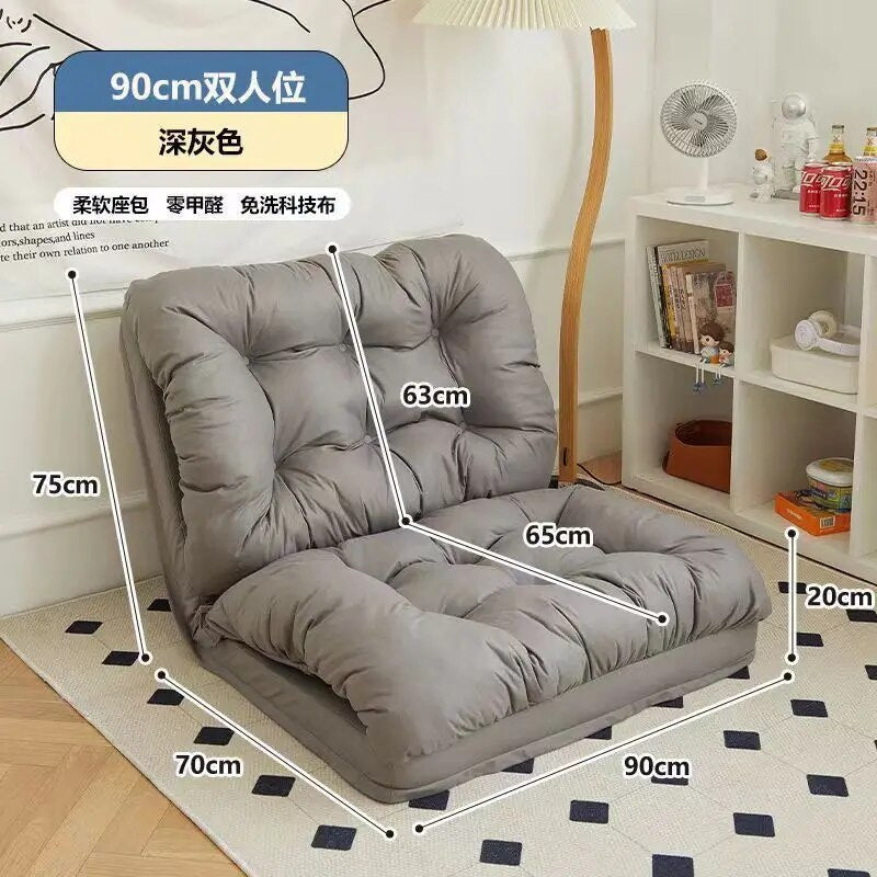 Lazy Sofa Removable and Washable Multifunctional Sofa Bed Single Bedroom Tatami Chair Balcony Folding Small Sofa E-life Museum Store