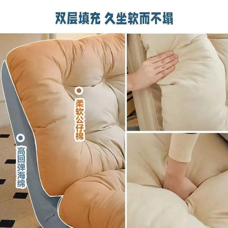 Lazy Sofa Removable and Washable Multifunctional Sofa Bed Single Bedroom Tatami Chair Balcony Folding Small Sofa E-life Museum Store