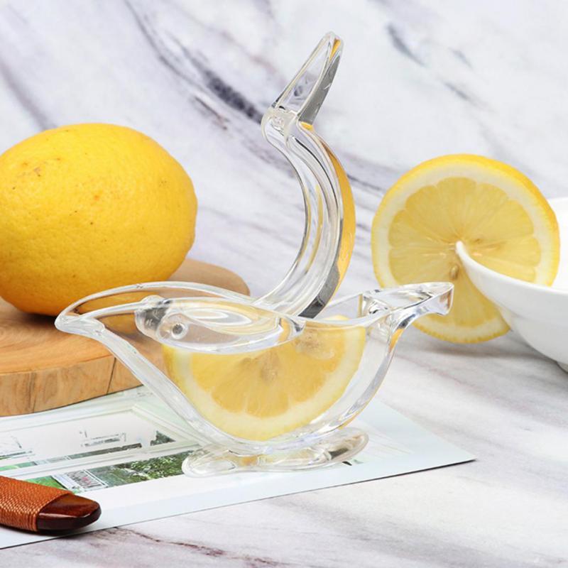 Lemon Clip Manual Transparent Fruit Juicer Home Kitchen Bar Gadget Bird Shape Citrus Juicer Hand Held Orange Squeezer Machine ShopOnlyDeal