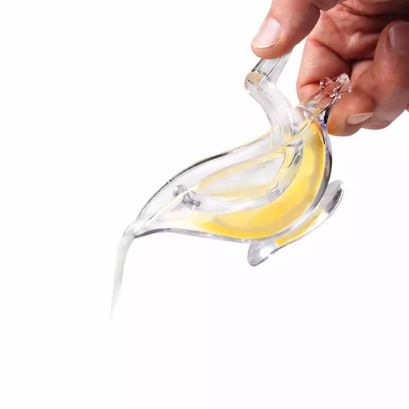 Lemon Clip Manual Transparent Fruit Juicer Home Kitchen Bar Gadget Bird Shape Citrus Juicer Hand Held Orange Squeezer Machine ShopOnlyDeal