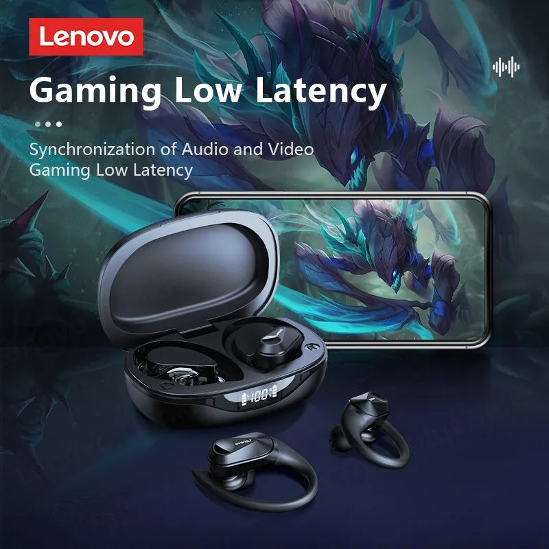 Lenovo LP75 Bluetooth 5.3 Earphones TWS Wireless Sport Headphones LED Digital Display HiFi Stereo Noise Reduction Gaming Earbuds ShopOnlyDeal