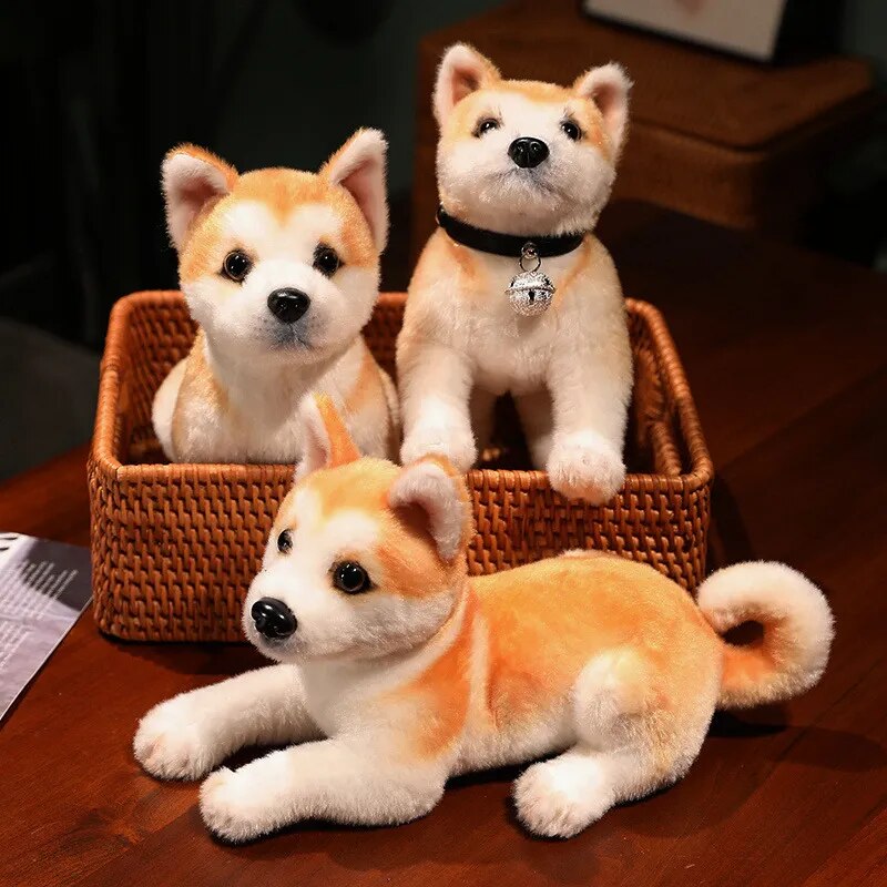 Shiba Inu Akita Dog Stuffed Animal Plush Toy Cute Simulation Puppy Fluffy Appease Baby Doll Birthday Gifts For Children ShopOnlyDeal