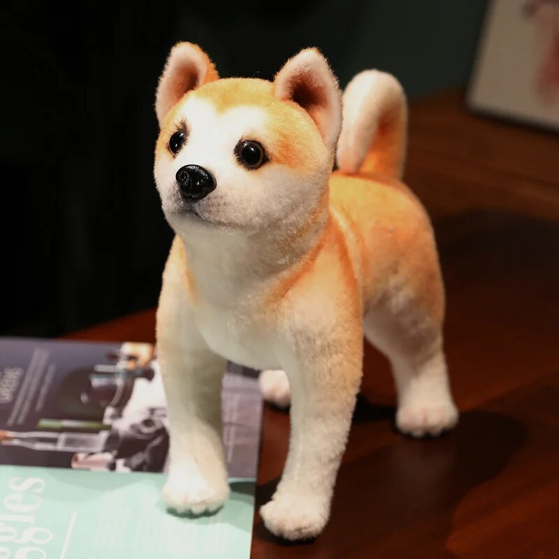 Shiba Inu Akita Dog Stuffed Animal Plush Toy Cute Simulation Puppy Fluffy Appease Baby Doll Birthday Gifts For Children ShopOnlyDeal