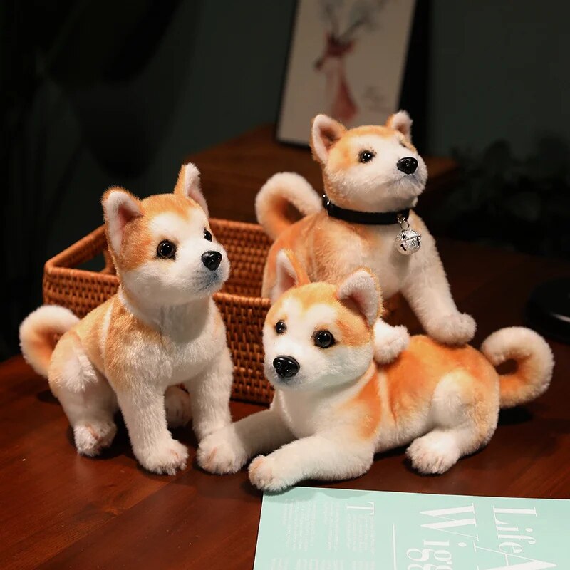 Shiba Inu Akita Dog Stuffed Animal Plush Toy Cute Simulation Puppy Fluffy Appease Baby Doll Birthday Gifts For Children ShopOnlyDeal