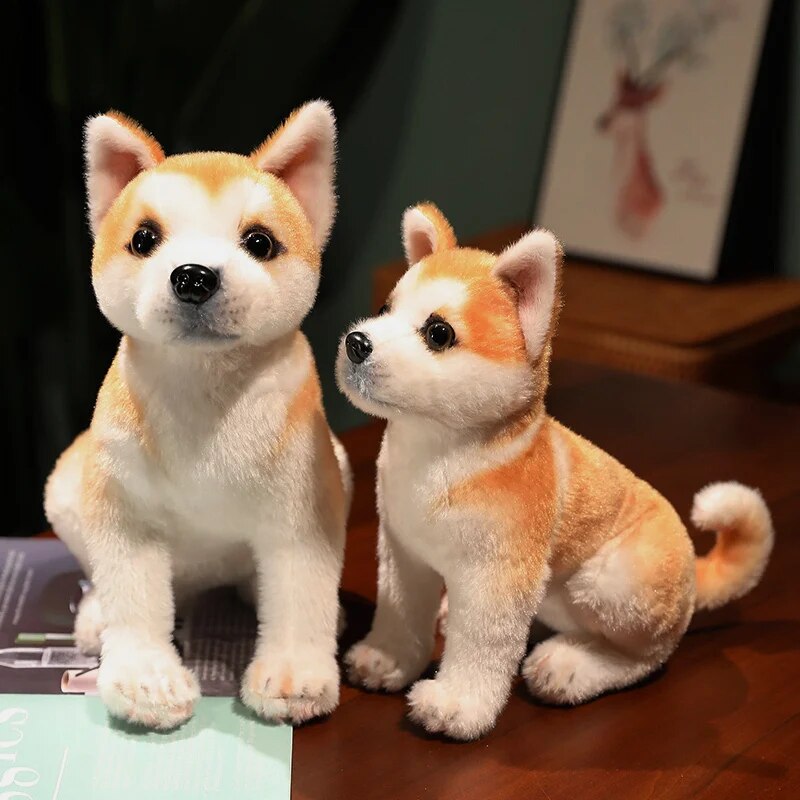 Shiba Inu Akita Dog Stuffed Animal Plush Toy Cute Simulation Puppy Fluffy Appease Baby Doll Birthday Gifts For Children ShopOnlyDeal