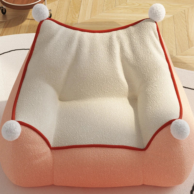 Children Sofa Furniture Living Room Modern Simple Single Sofa Cute Cartoon Bean Bag Soft and Comfortable Leisure Room Furniture ShopOnlyDeal