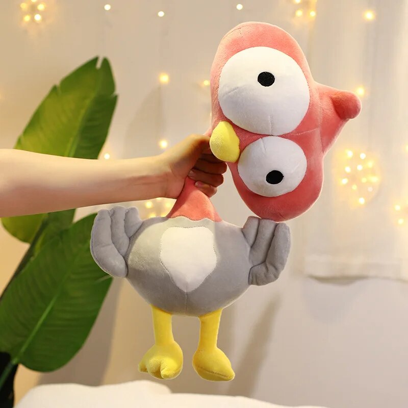 Cute Stuffed Chicken Toy Lovely POP Burst Eye Chick Plush Doll Stuffed Kids Toys Chicken Rooster Cock Wedding Birthday Gift Creative Christmas Girlfriend ShopOnlyDeal