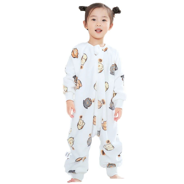 Christmas Gifts Owl Kids Sleeping Bag Cute Flannel Sack Sleepsack Thick Warm Sleepwear Wearable Blanket Bodysuit 1-6T ShopOnlyDeal