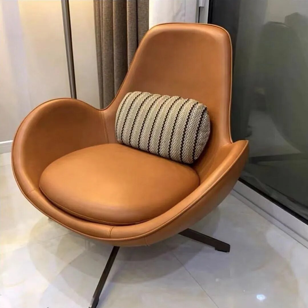 Lazy Sofa Single Sofa Chair Nordic Light Luxury Small Apartment Living Room Balcony Leisure Backrest Chair Egg Chair MOMO HOME Store