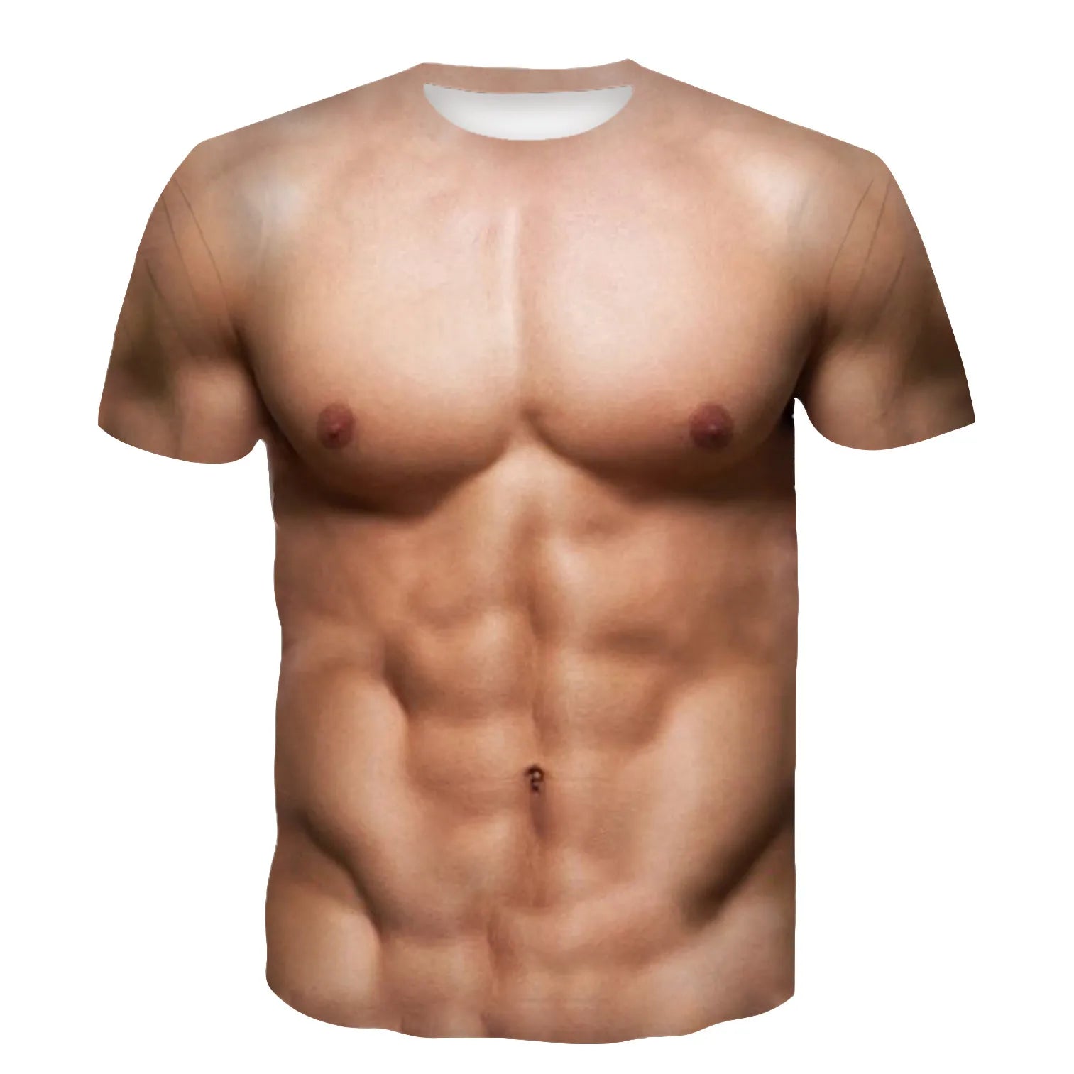 Funny Muscle Man T-shirt Men's Fashion 3D Printing T-Shirt Muscular Casual Round Neck Short Sleeve T-Shirt Oversized Quick Dry Clothing ShopOnlyDeal