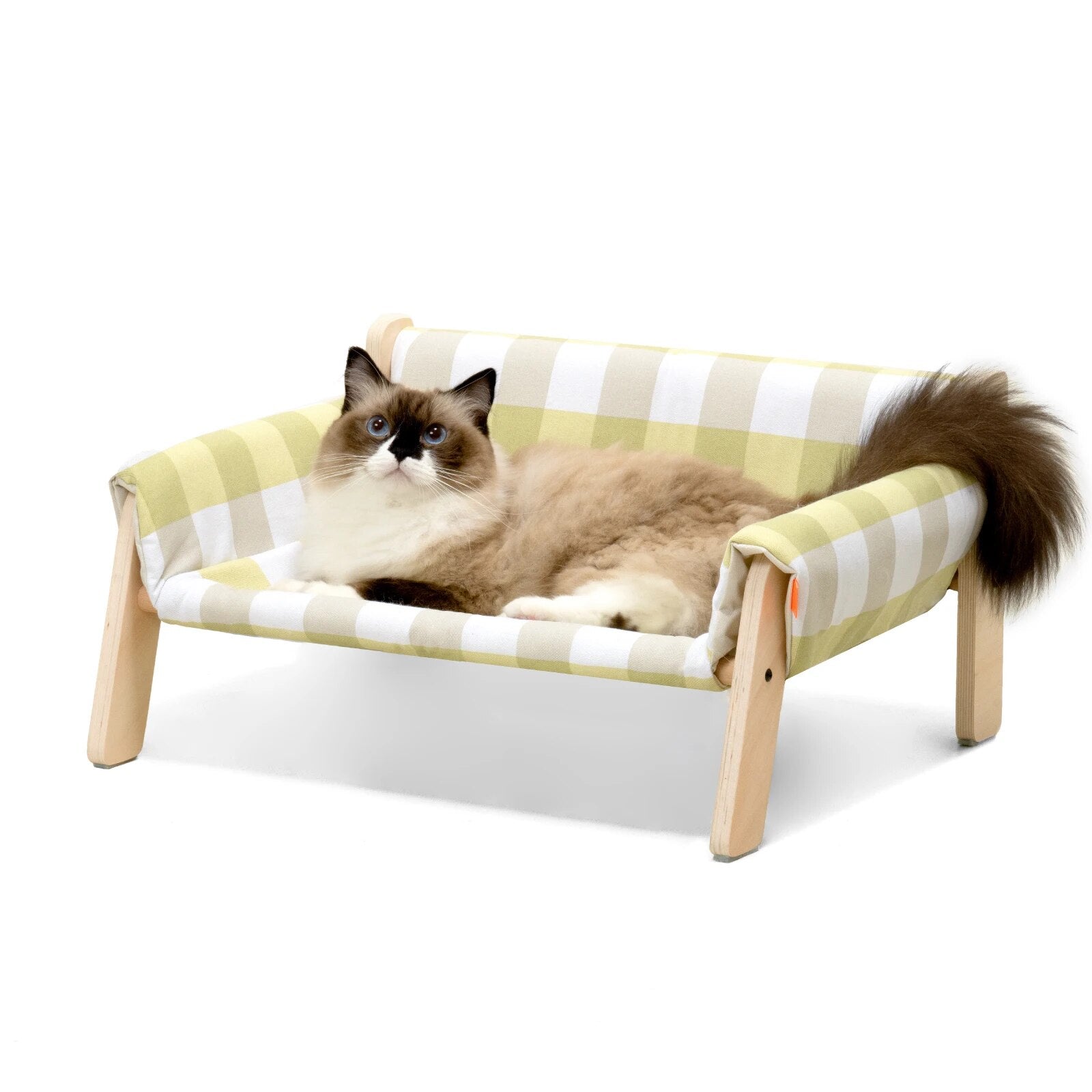 Cat Bed SofaWooden, Sturdy Fluffy Cat Couch Bed Dog Beds for Cats and Small Dogs Pet Furniture Elevated ShopOnlyDeal