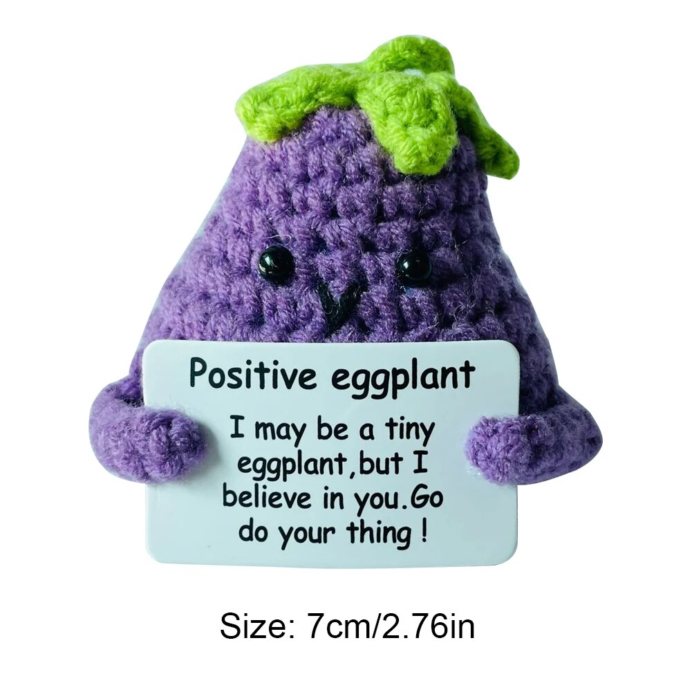 Mini Positive Energy Potato Cheerup Pocket Hug Handmade Plush Knitting Wool Kawaii Potatoes Doll Home Room Miniature Decoration Home-Treasure Store