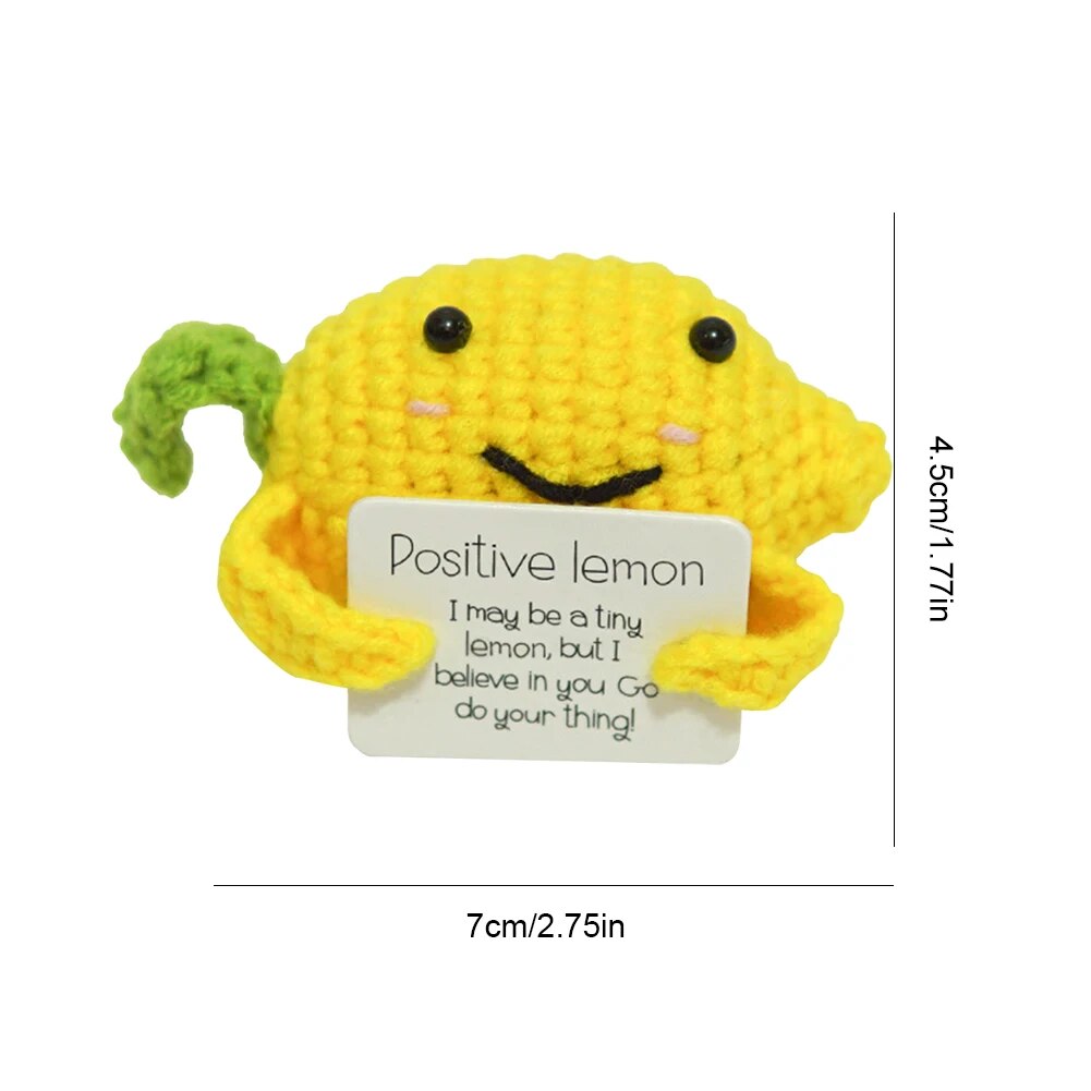 Mini Positive Energy Potato Cheerup Pocket Hug Handmade Plush Knitting Wool Kawaii Potatoes Doll Home Room Miniature Decoration Home-Treasure Store