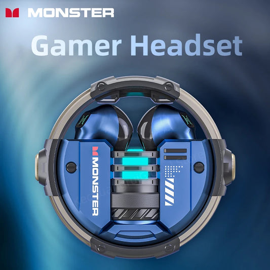 Monster XKT10 Bluetooth Earphones Wireless Headphones Gamer Headset Waterproof TWS Noise Reduction With Microphone Sports Earbud ShopOnlyDeal