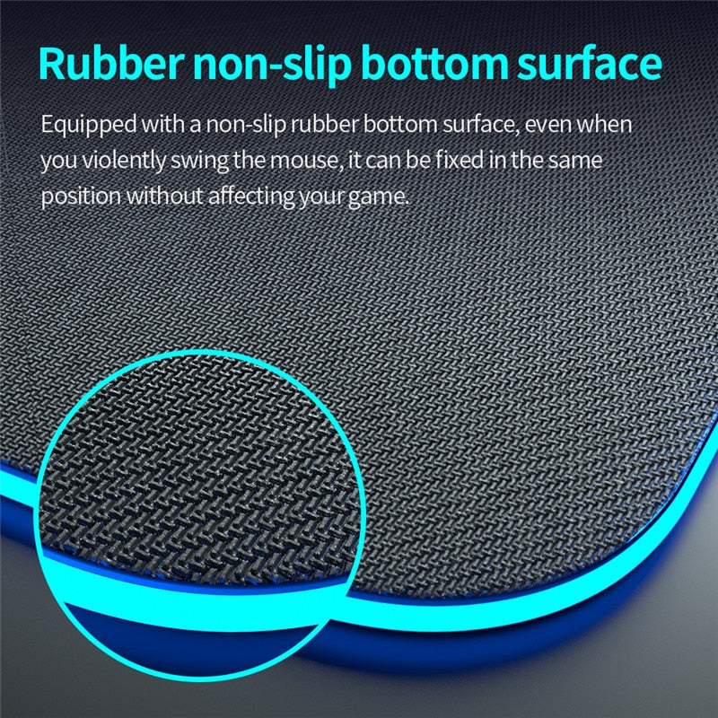 Gaming Mouse Pad Gamer RGB Gaming Mousepad XXL Mous Pad Mat  Keyboard Non-Slip Base For With 15W Wireless Charger 800*300mm ShopOnlyDeal