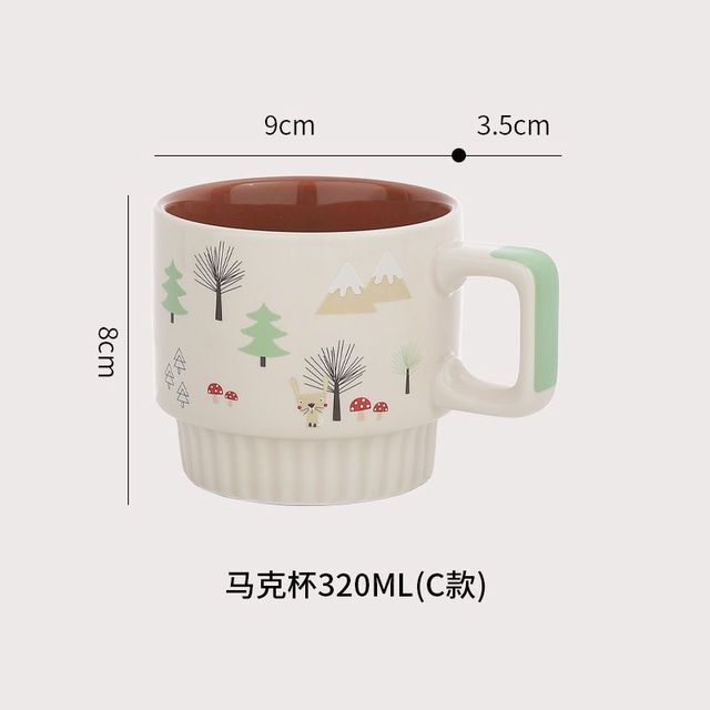 Mug design sense niche coffee cup high-end exquisite girl ins style household water cup milk cup ShopOnlyDeal