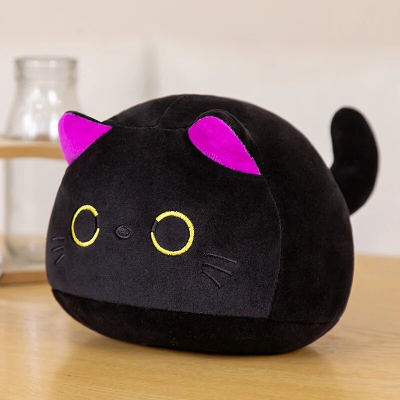Black Cat Plush Toy Soft Plushies New Cute Stuffed Animal Cat Throw Pillow Doll Room Decor Kawaii Peluche Kids Birthday Gift ShopOnlyDeal