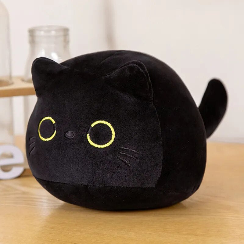 Black Cat Plush Toy Soft Plushies New Cute Stuffed Animal Cat Throw Pillow Doll Room Decor Kawaii Peluche Kids Birthday Gift ShopOnlyDeal