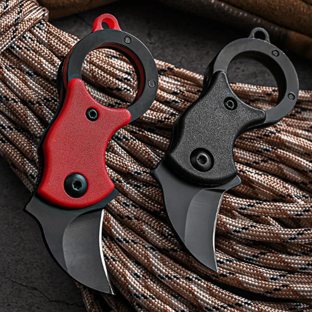 Mini  Keychain Pocket Knife Stainless Steel Camping Small Mini Portable Knife Peeler Fixed Blade Multi EDC Tool with Chain ShopOnlyDeal