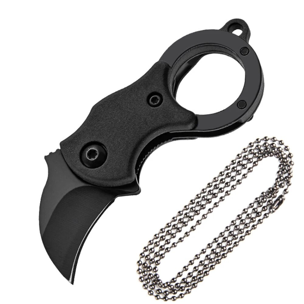 Mini  Keychain Pocket Knife Stainless Steel Camping Small Mini Portable Knife Peeler Fixed Blade Multi EDC Tool with Chain ShopOnlyDeal