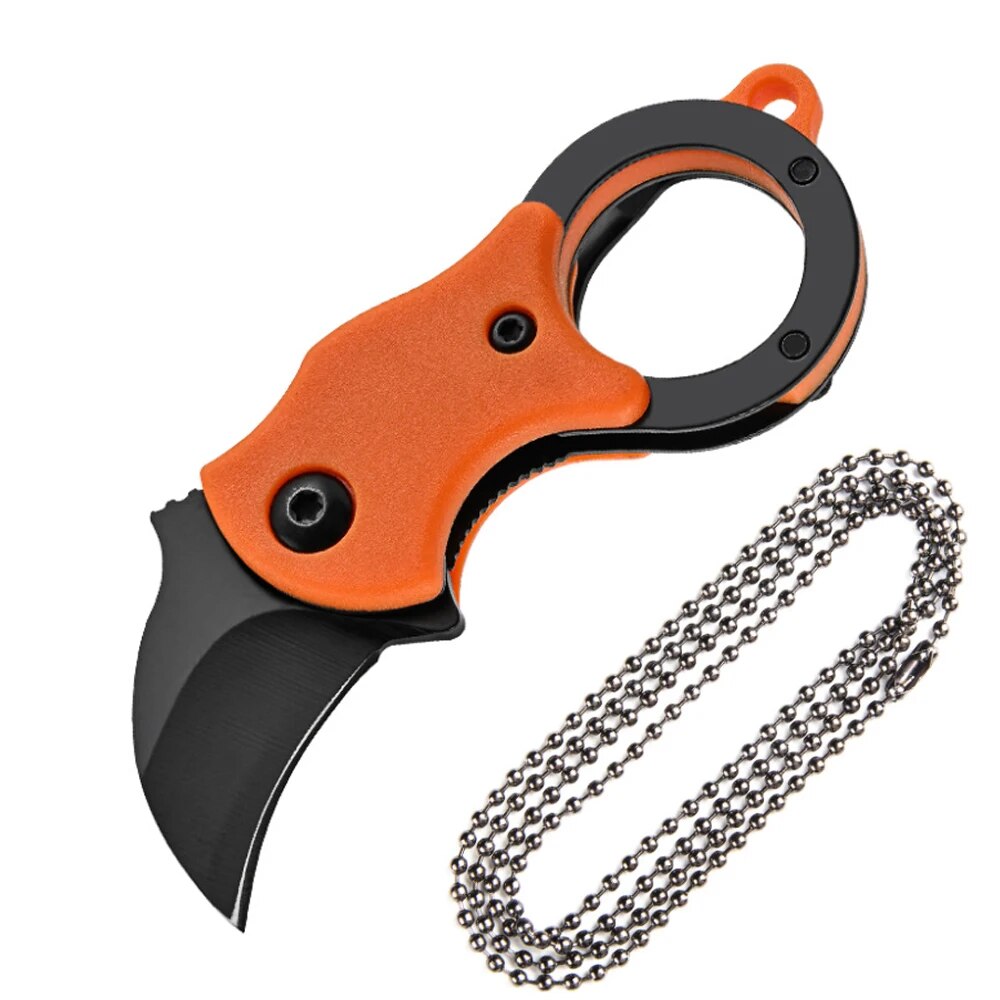 Mini  Keychain Pocket Knife Stainless Steel Camping Small Mini Portable Knife Peeler Fixed Blade Multi EDC Tool with Chain ShopOnlyDeal