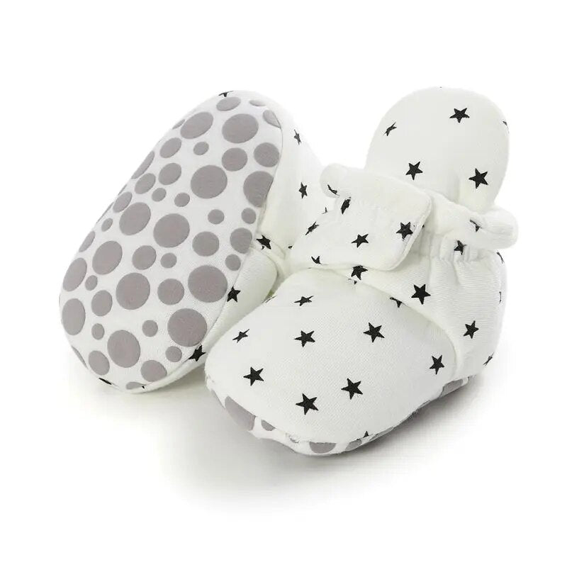 Newborn Baby Socks Shoes Boy Girl Toddler First Walkers Booties Cotton Soft Anti-slip Warm Infant Crib Shoes ShopOnlyDeal