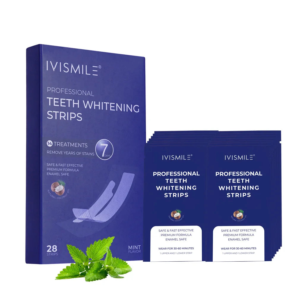 Coconut Oil Sea Salt Tooth Whitening Strips Removing Dirt Brightening Toothpaste Mint Essence Fresh Breath Oral Care ShopOnlyDeal