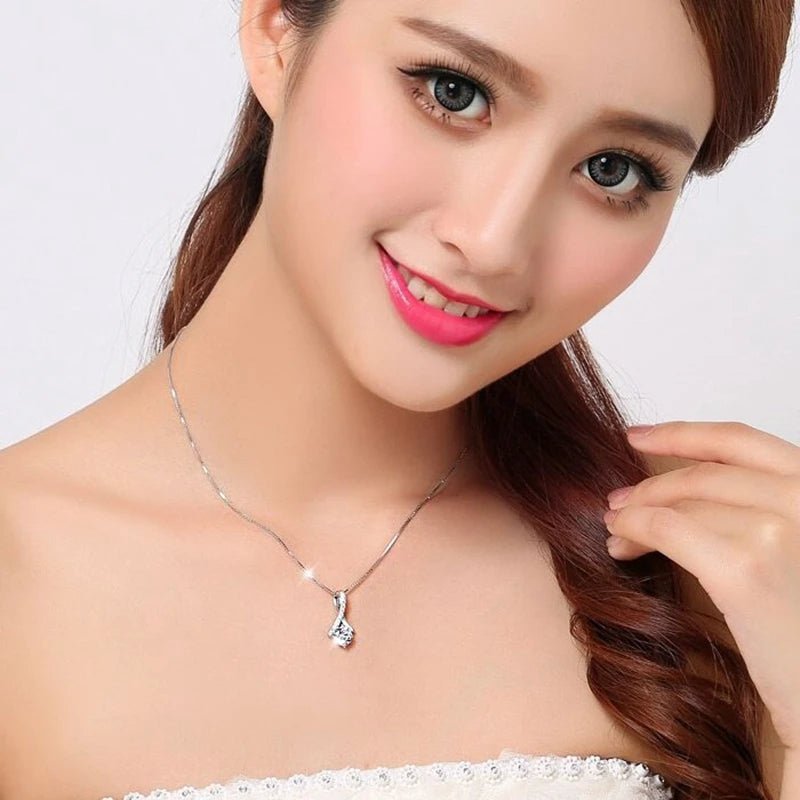 To My Wiffe Necklace Gift Fashion Women Necklace Femal Heart Pendant Necklaces Girl Jewelry Husband Christmas Birthday Gifts ShopOnlyDeal