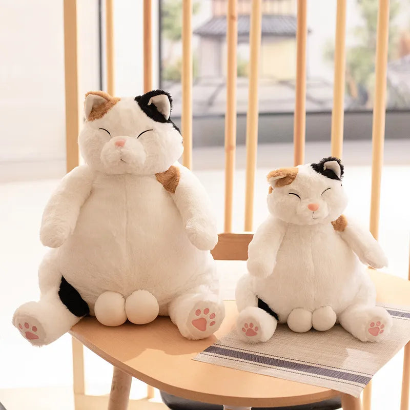 Funny Cat Stuffed Animal Toys Arrive 35cm Japanese Kawaii Soft Plush Cat Toys Stuffed Animal Dolls Kids Gift Lovely Fat Cats Pillow Home Decoration ShopOnlyDeal