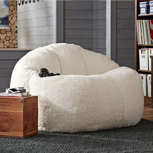 Ottoman Sofa New Big XXL Bean Bag Sofa Bed Pouf No Filling Stuffed Giant Beanbag Ottoman Relax Lounge Chair Tatami Futon Floor Seat Furniture ShopOnlyDeal