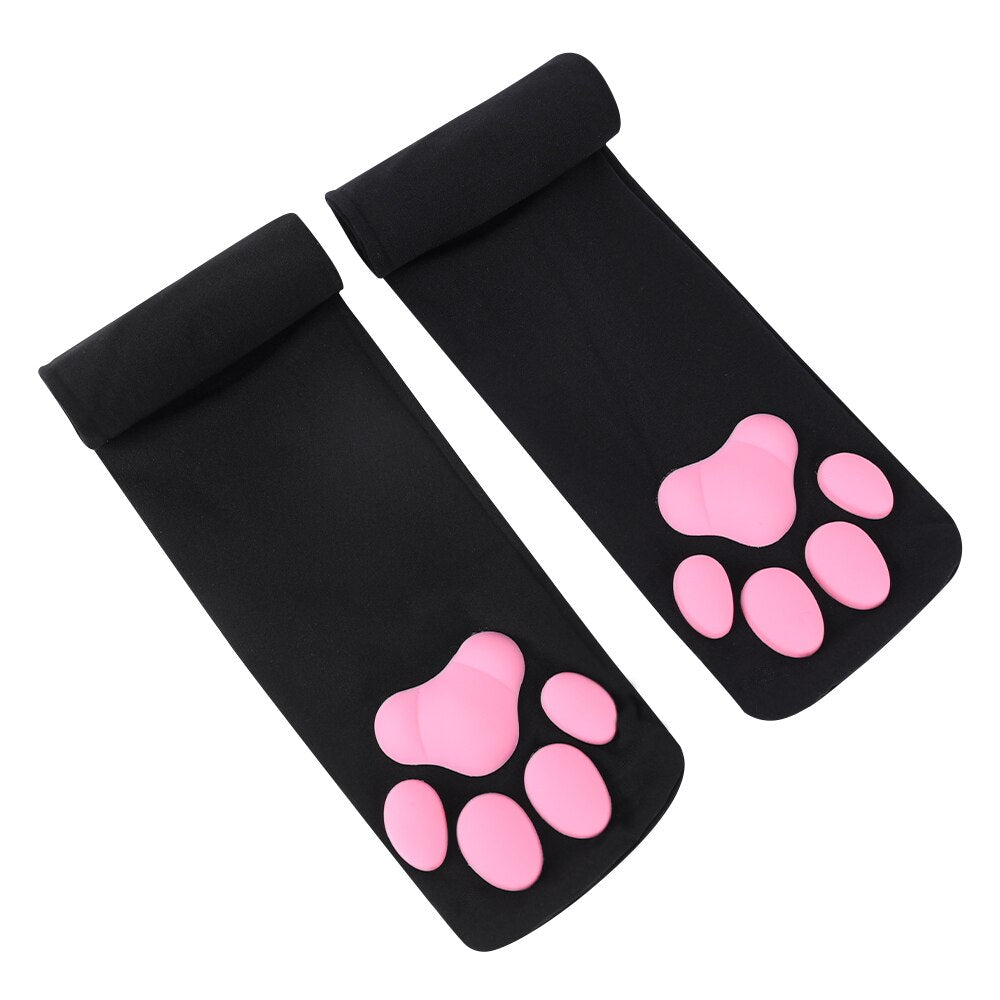 Cat Paw Socks for Women Girls Lolita Kawaii 3d Cat Claw Toe Beanies Cute Gift Lolita Pawpads Cosplay Cat Paw Pad Thigh High Sock Uptrends