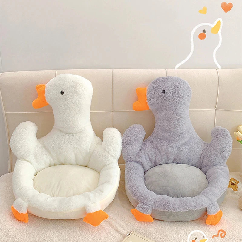 Duck Cushion One-piece Plush For Chair Office Seat Butt Mat Soft Cushion Stuffed Waist Support Back Pad Home Decoration ShopOnlyDeal